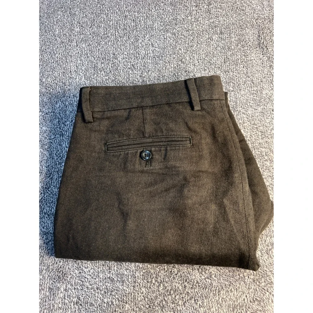 Banana Republic Kentfield Pant Mens 34x30 Dark Brown Cotton Straight Leg Chino